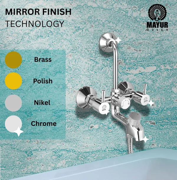 MAYUR_ÖCICH_Brass_3-In-1_Wall_Mixer_Tap_For_Bathroom_With_Overhead_&_Hand_Shower_Arrangement_|_Chrome_Finish_|_Hot_&_Cold_Water_Mixer_|_10-Year_Warranty
