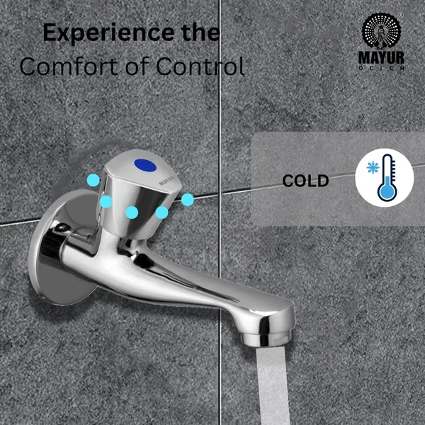 MAYUR_ÖCICH_Brass_Long_Body_Bib_Tap_For_Bathroom_And_Kitchen_With_Wall_Flange_|_10_Years_Warranty