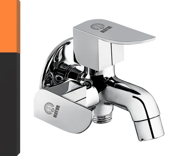 MAYUR_ÖCICH_Brass_2_In_1_Bib_Tap_For_Bathroom_With_Wall_Flange_10_Years_Warranty_+