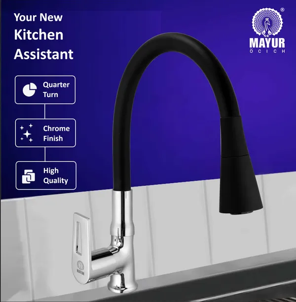 MAYUR_ÖCICH_Brass_Swan_Neck_Kitchen_Sink_Tap_With_Flexible_Dual_Flow_Spout_|_360_Swivel_|_Cold_Water_Faucet_With_Silicone_Spout_|_Chrome_Finish_|_Premium_Brass_Build_|_10-Year_Warranty_(ARIA)