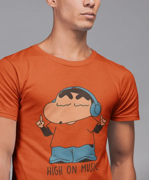 High_On_Music_Regular_Fit_T-Shirt