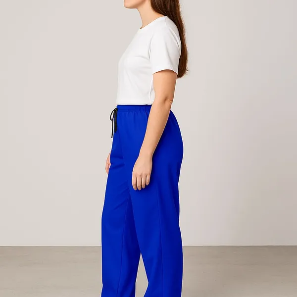 Royal_Blue_Cotton_French_Terry_Unisex_Baggy_Fit_Pants