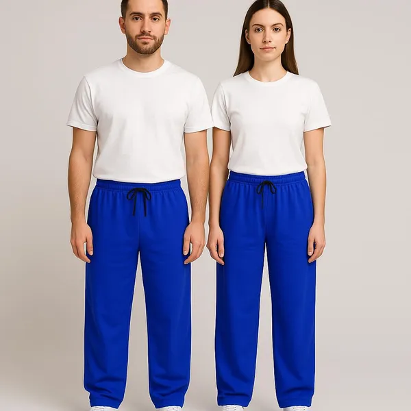 Royal_Blue_Cotton_French_Terry_Unisex_Baggy_Fit_Pants