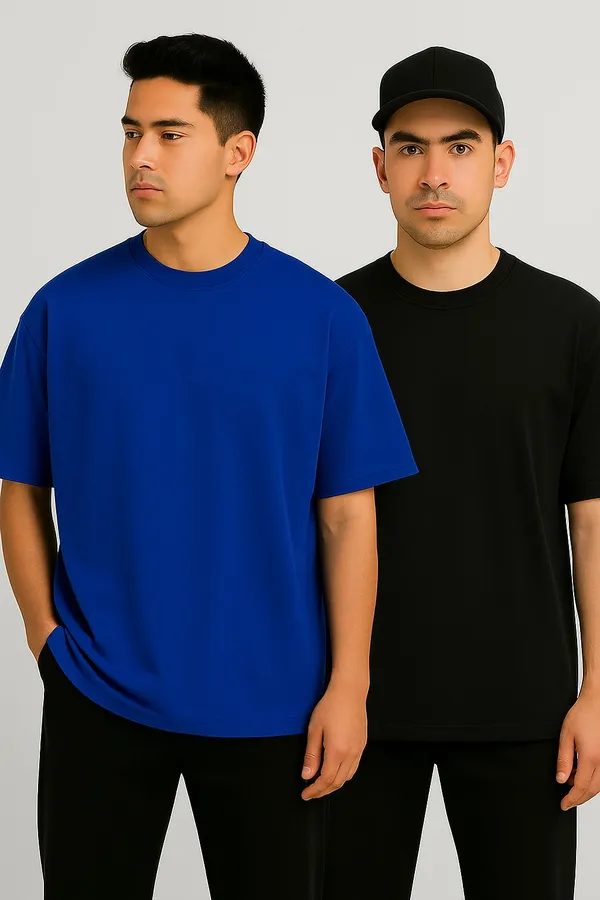 Oversized_Tshirt_-_Pack_of_2_-_Black_&_Royal_Blue