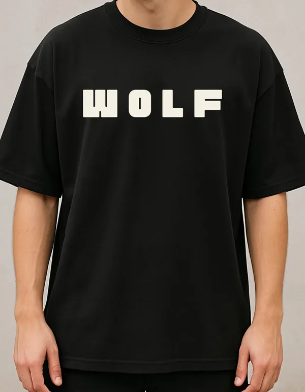 Black_Cotton_Graphic_"WOLF"_Oversized_Fit_T-Shirt