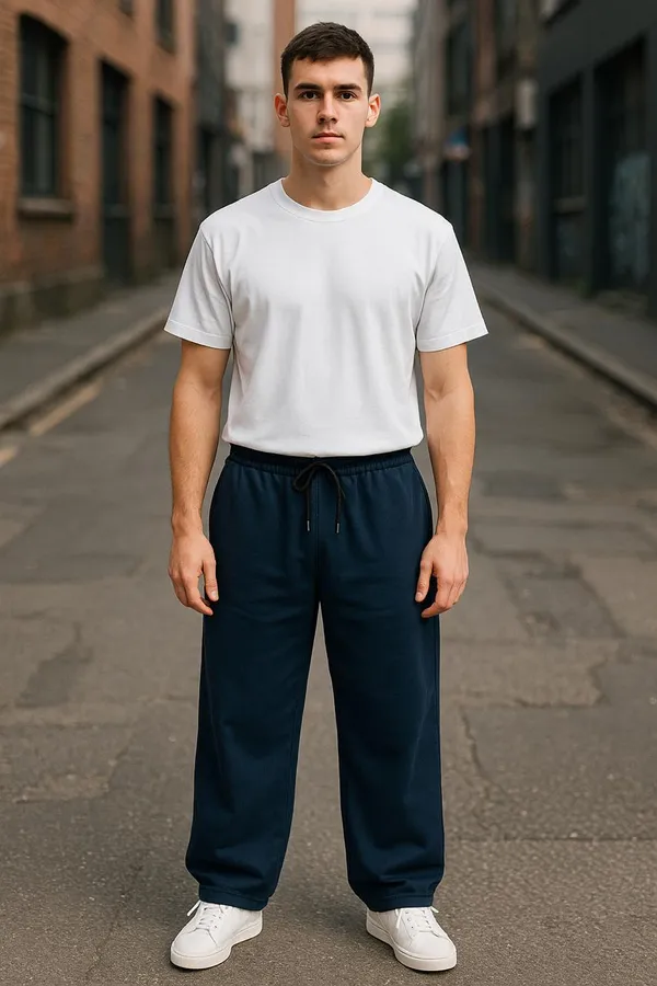 Navy_Blue_Cotton_French_Terry_Unisex_Baggy_Fit_Pants