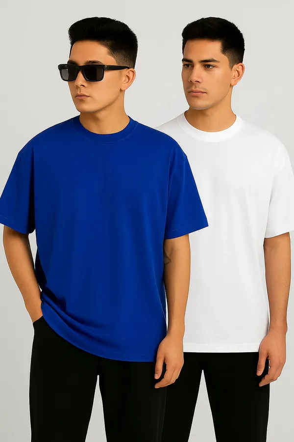 Oversized_Tshirt_-_Pack_of_2_-_Royal_Blue_&_White