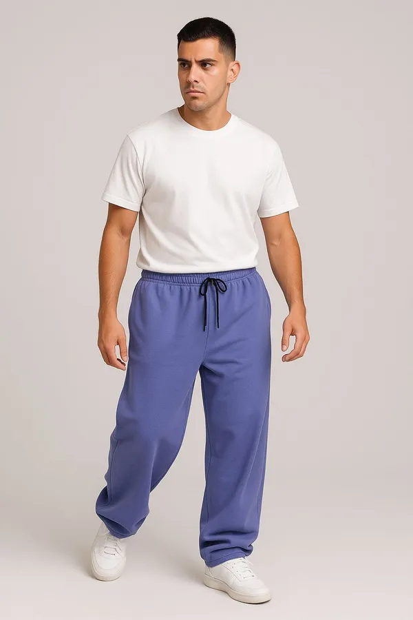 Periwinkle_Cotton_French_Terry_Unisex_Baggy_Fit_Pants