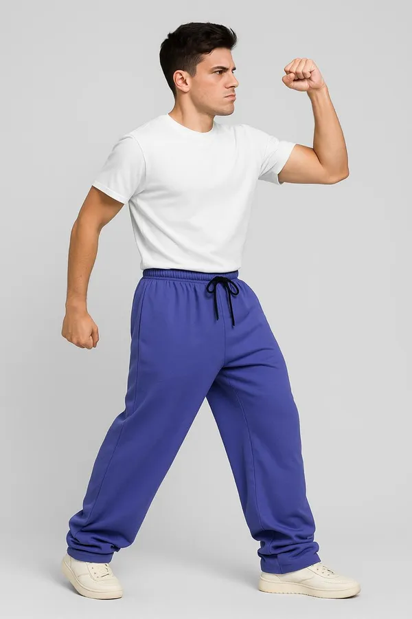 Periwinkle_Cotton_French_Terry_Unisex_Baggy_Fit_Pants