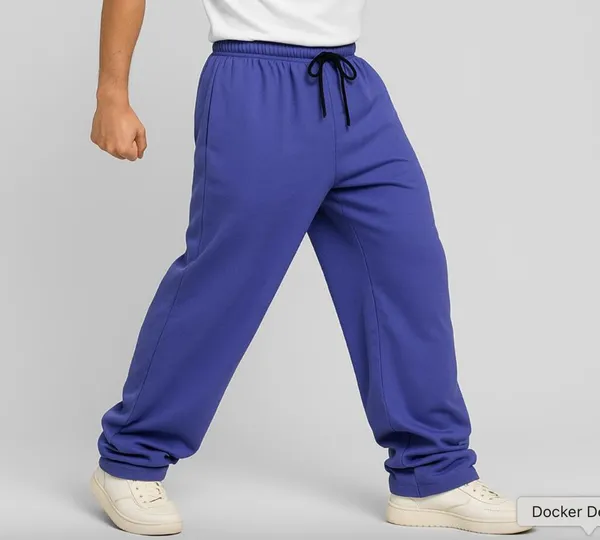 Periwinkle_Cotton_French_Terry_Unisex_Baggy_Fit_Pants