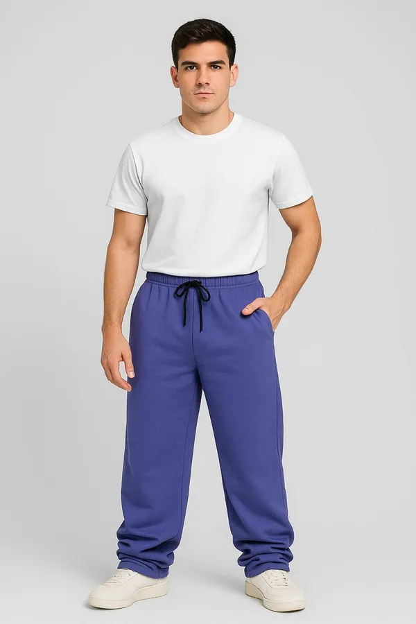 Periwinkle_Cotton_French_Terry_Unisex_Baggy_Fit_Pants