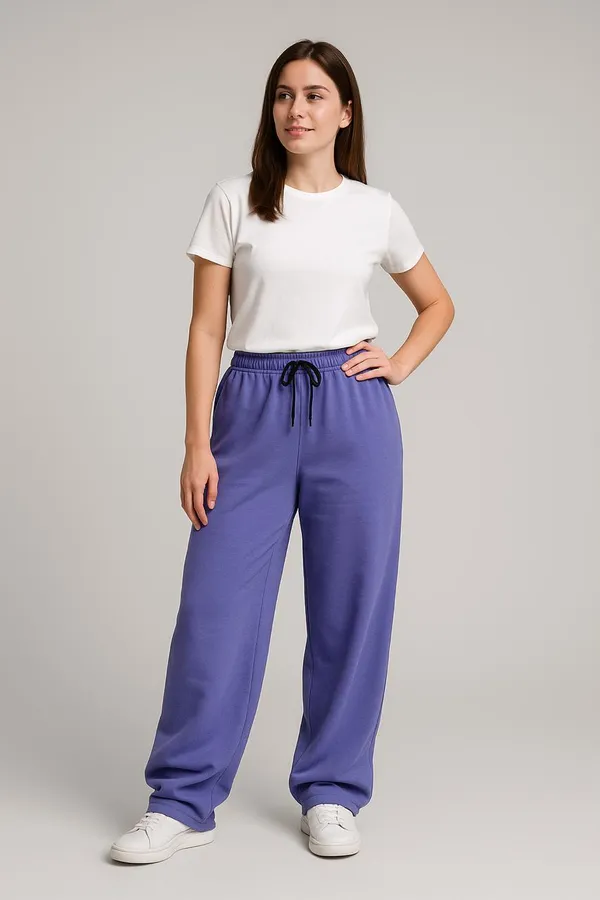 Periwinkle_Cotton_French_Terry_Unisex_Baggy_Fit_Pants