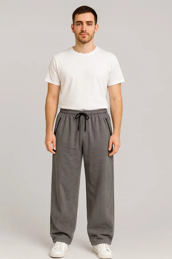 Grey_Cotton_French_Terry_Unisex_Baggy_Fit_Pants