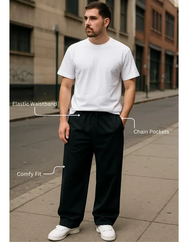 Black_Cotton_French_Terry_Unisex_Baggy_Fit_Pants
