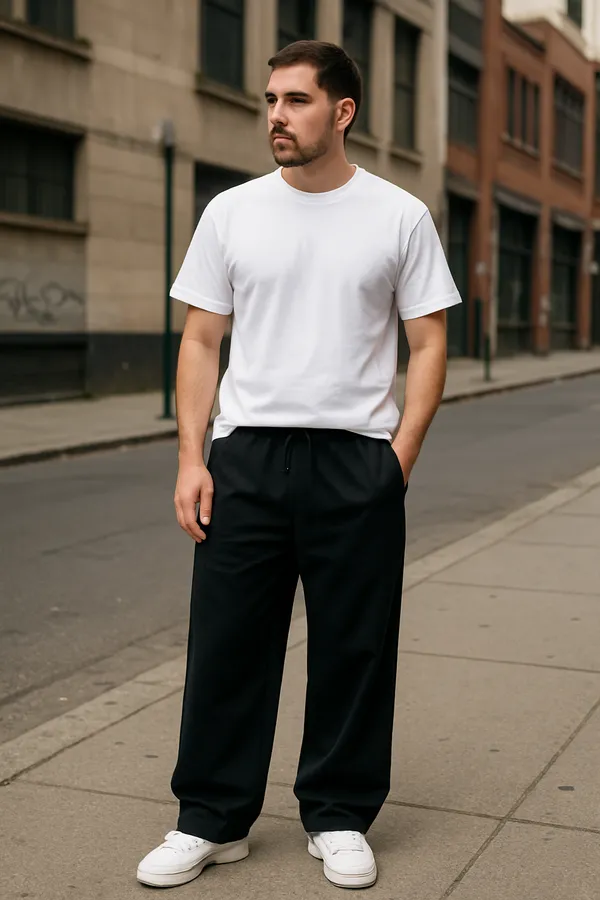 Black_Cotton_French_Terry_Unisex_Baggy_Fit_Pants