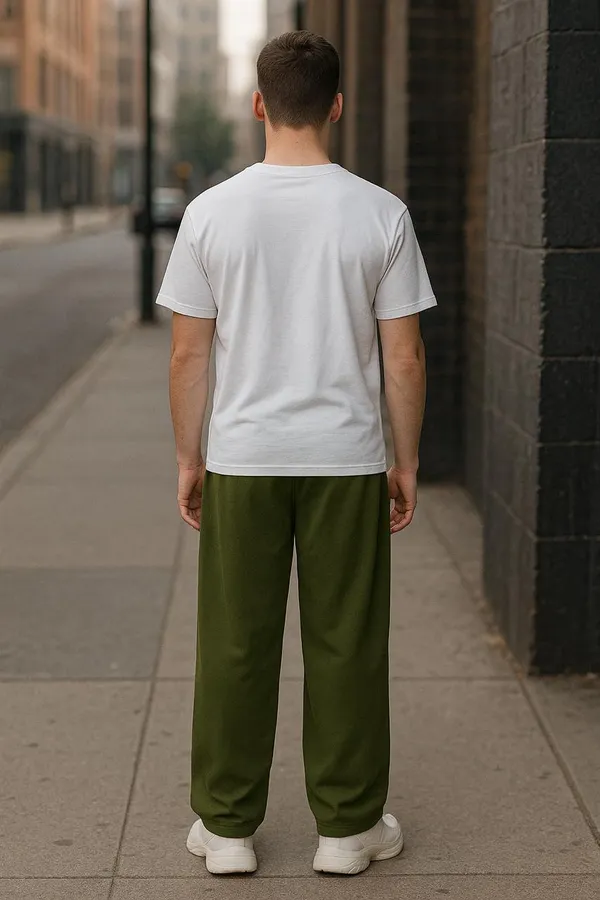 Olive_Green_Cotton_French_Terry_Unisex_Baggy_Fit_Pants