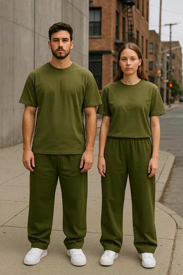 Olive_Green_Cotton_French_Terry_Unisex_Baggy_Fit_Pants