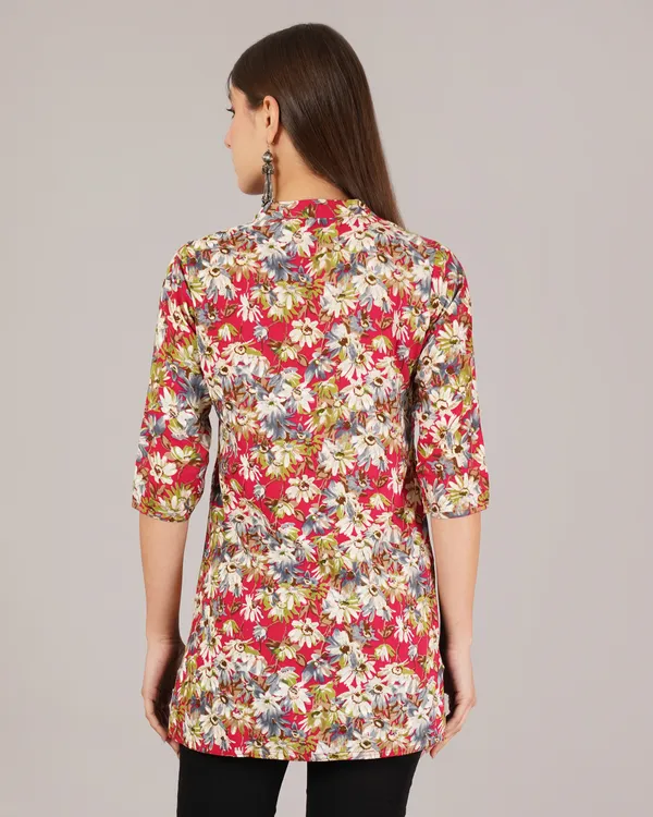 Pink_Rayon_Short_Kurta
