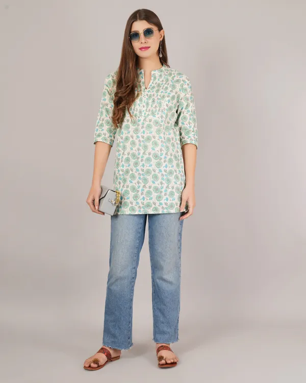 Off_White_Rayon_Short_Kurta