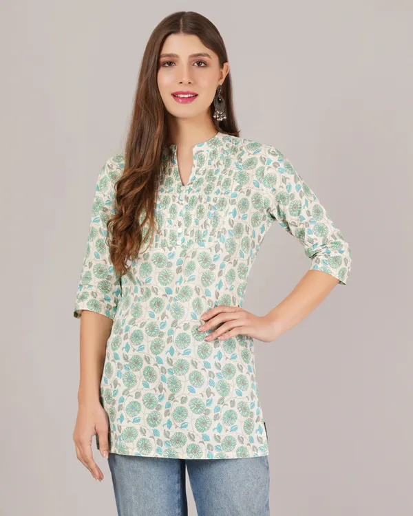 Off_White_Rayon_Short_Kurta