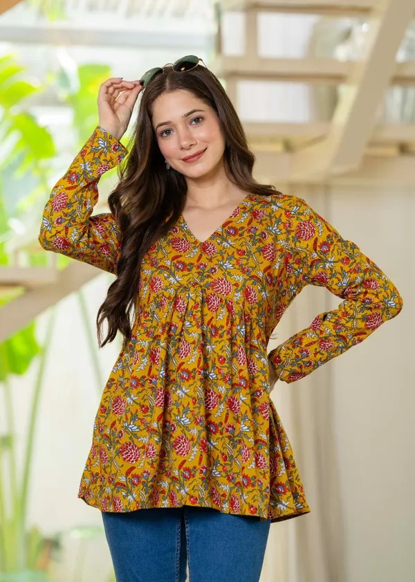 JAITRA_APPARELS_Pure_Cotton_Alia_Cut_Kurti