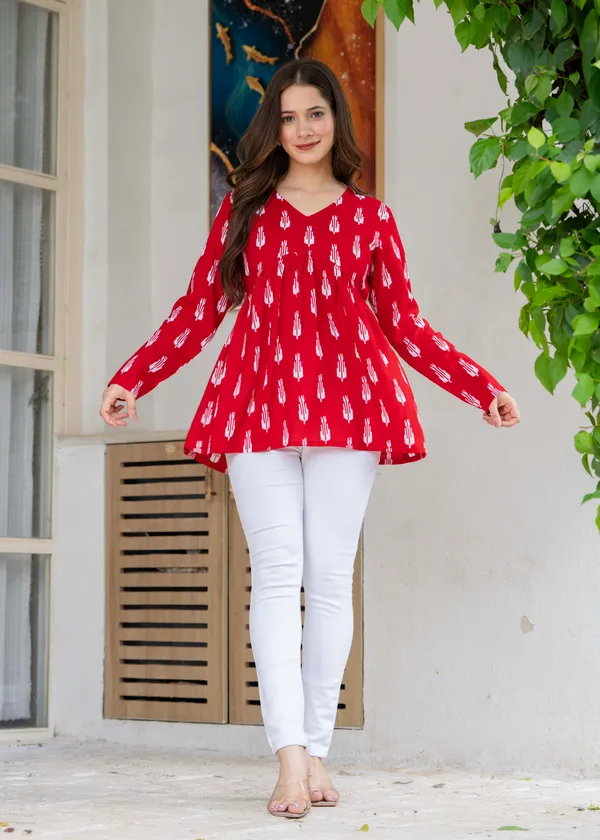 JAITRA_APPARELS_Pure_Cotton_Alia_Cut_Kurti