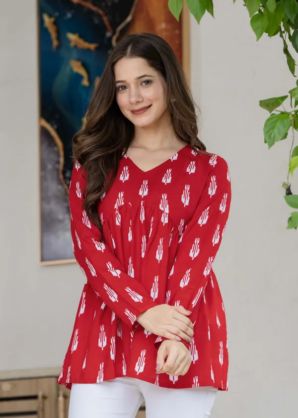 JAITRA_APPARELS_Pure_Cotton_Alia_Cut_Kurti