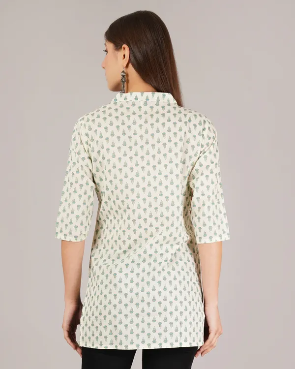 Off_White_Rayon_Short_Kurta