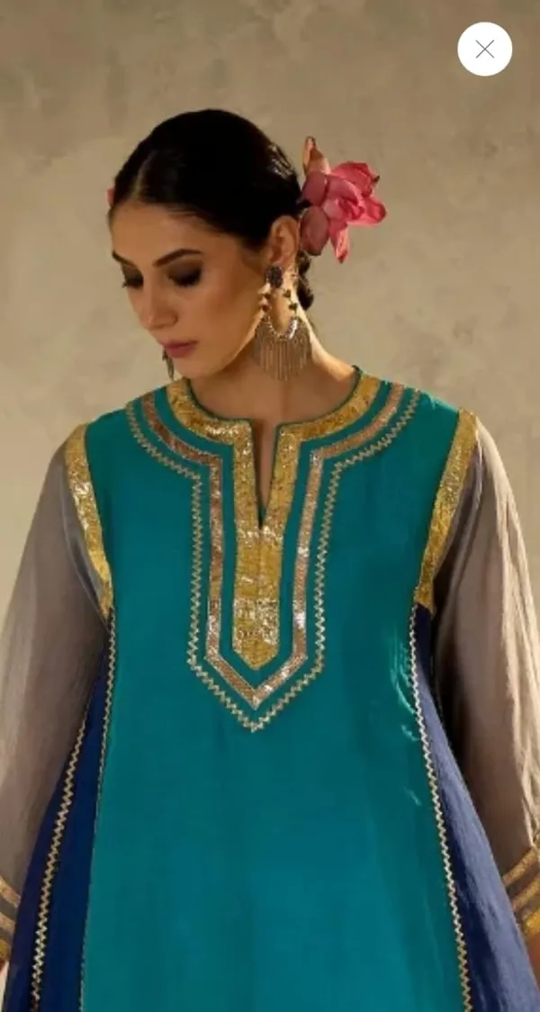 Jaitra_Apparels_Blue_Mul_Chanderi_Gota_Work_Cord_Set