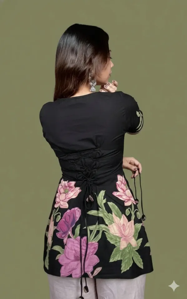 JAITRA_APPARELS_Pure_Cotton_Short_Kurti_with_Back_Dori_and_Halter_Neck_Dori