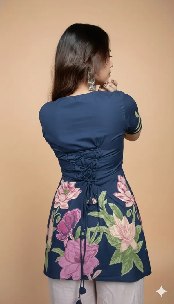 JAITRA_APPARELS_Pure_Cotton_Short_Kurti_with_Back_Dori_and_Halter_Neck_Dori