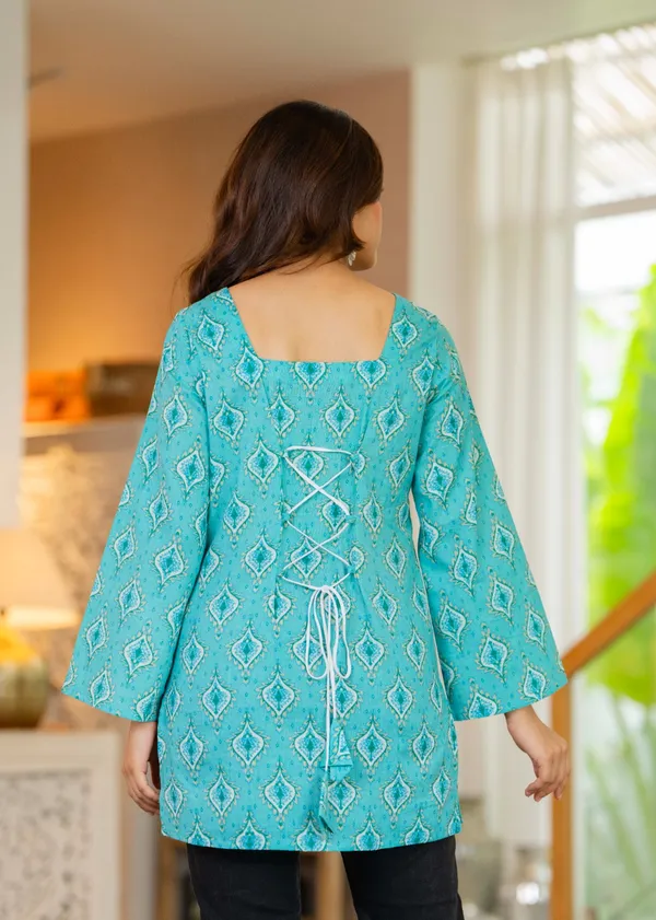 JAITRA_APPARELS_Pure_Cotton_Short_Kurti_with_Back_Dori