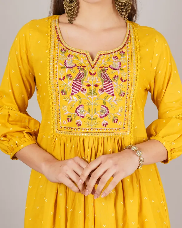 Musturd_Yellow_Pure_Cotton_3_Pc_Kurta_Set