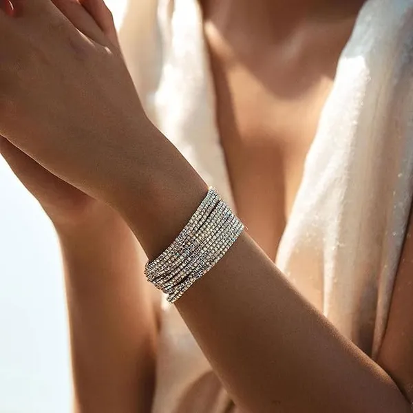 18K_Gold_Plated_Anti_Tarnish_Rhinestone_Elastic_stretchable_Hand_Cuff_Wrist_Bracelets
