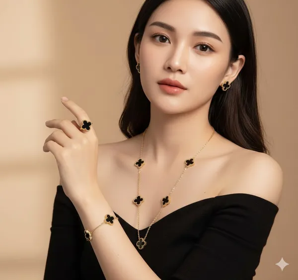 Almaha_Aura_Clover_Anti_Tarnish_Bracelet_,_Ring,_Earring_and_Necklace_for_Women_Stylish_|_Stainless_Steel_Bracelet_for_Woman_|_Fashion_Jewellery_for_Women_Aesthetic_Accessories_for_Girls