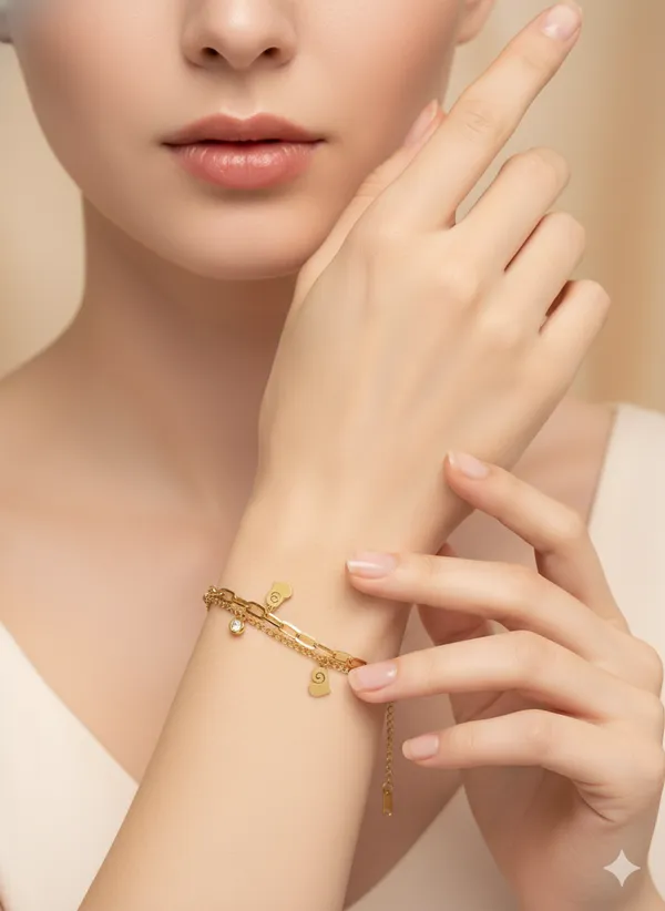 Golden_Amour_Heartline_Bracelet_For_Women