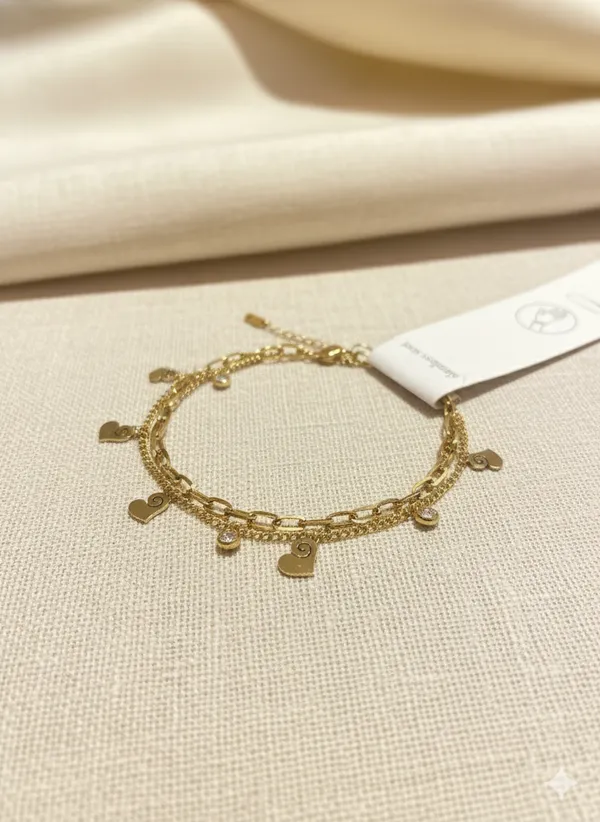 Golden_Amour_Heartline_Bracelet_For_Women