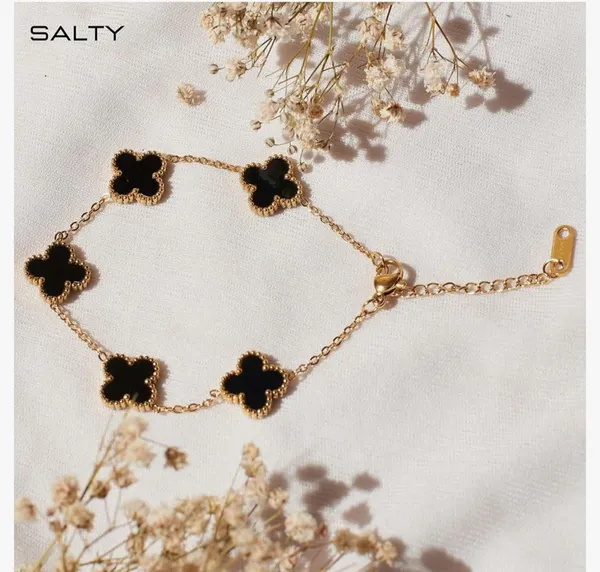 Glod_&_Black_Stainless_Steel_Stylish_Almaha_Aura_Clover_Anti_Tarnish_Bracelet_For_Women