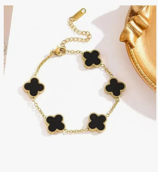 Glod_&_Black_Stainless_Steel_Stylish_Almaha_Aura_Clover_Anti_Tarnish_Bracelet_For_Women