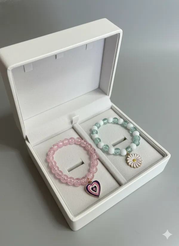 Set_of_2_Multicolor_Heart_Flower_Charms_Bracelate_For_Women