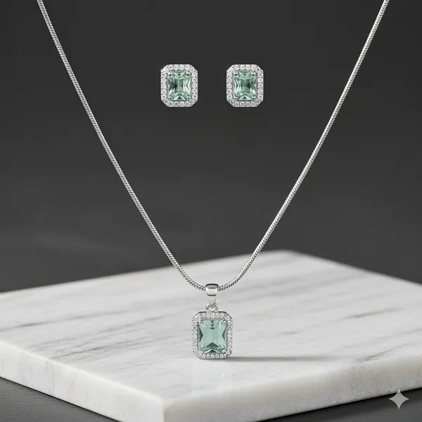 Mint_Green_Sister_Rakhi_Jewelery_Rakshabandhan_Gift_Pendant_With_Earrings_Jewellery_Set_For_Women_&_Girl
