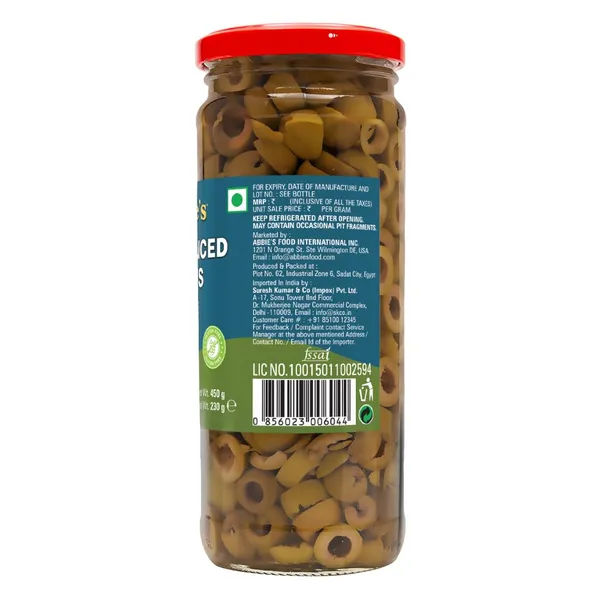Abbie'S_Green_Sliced_Olive,_450_G_Pack_Of_2