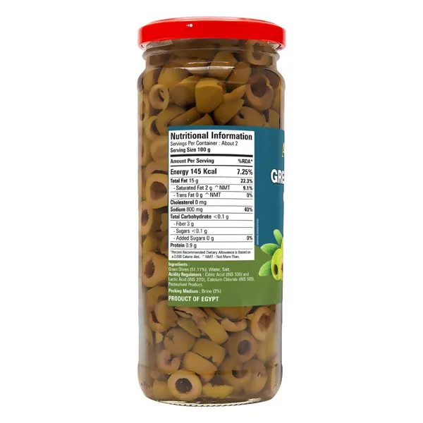 Abbie'S_Green_Sliced_Olive,_450_G_Pack_Of_2