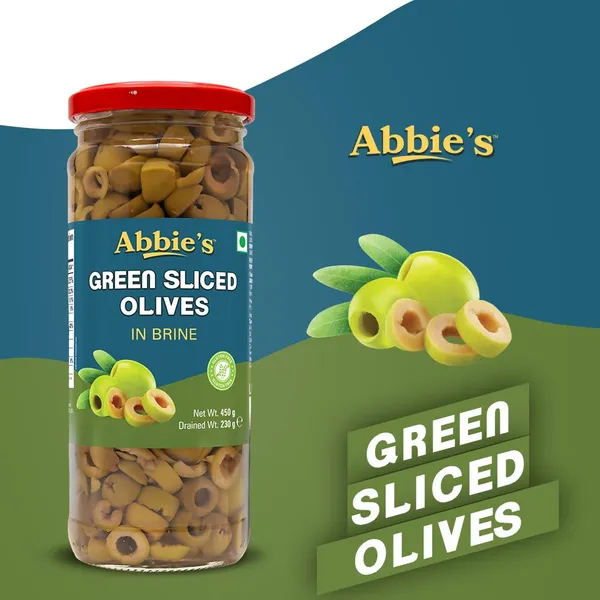 Abbie'S_Green_Sliced_Olive,_450_G_Pack_Of_2