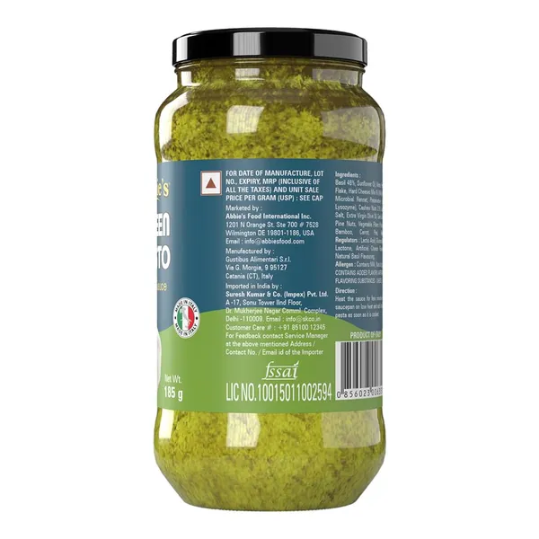 Abbie'S_Pesto_Green_Sauce_190_Grams_Product_Of_Italy_Pack_Of_2