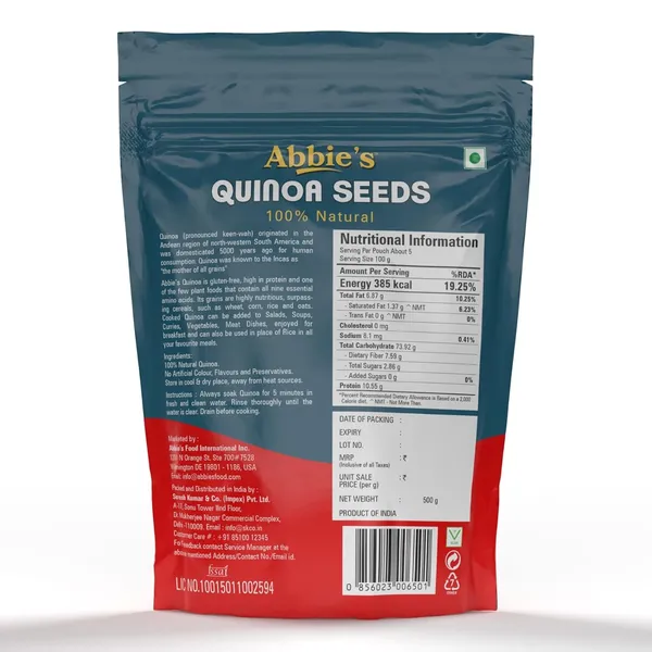 Abbie'S_Quinoa_Seeds,_500G,_,_High_Fiber,_Gluten_Free,_Rich_In_Antioxidants,_No_Added_Sugar_Pack_Of_2