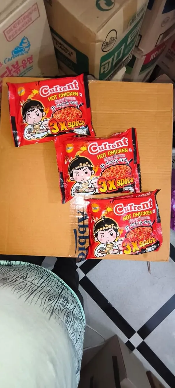 Current_Hot_Chicken_Flavor_Ramen_Noodles,_3X_Extra_Spicy_Korean_Style,_Instant_Noodle_Noodles_Pack_Of_3