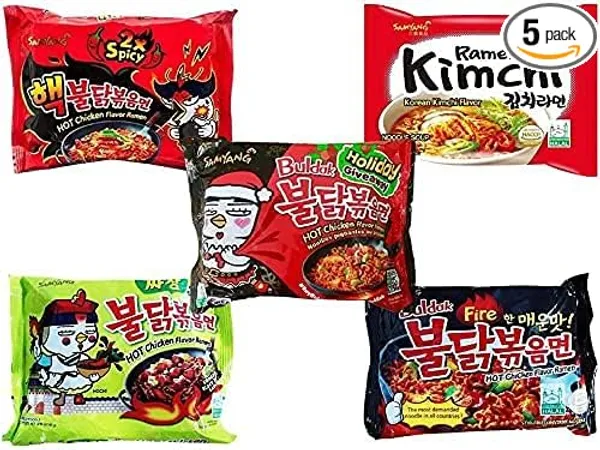 Samyang_Multipack_Vegetarian_Noodles._5_Packet_Of_Mix_Flavour_5_Packet_Pack_Of_5
