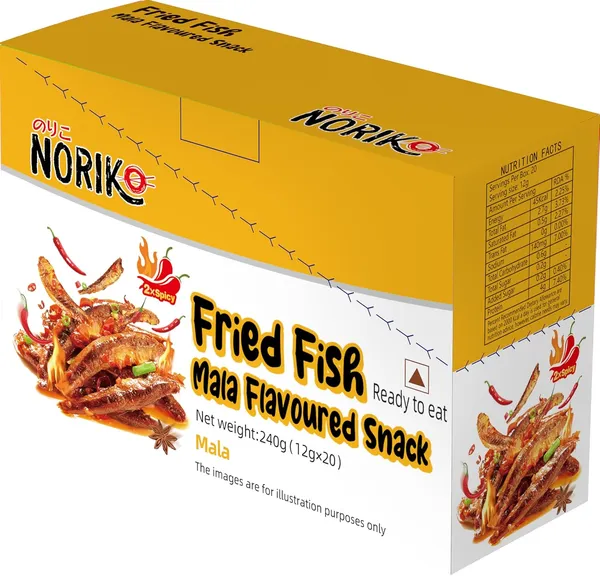 Noriko_Fried_Fish_Mala_Flavoured_Snack,_Ready_To_Eat,_Super_Spicy_Anchovy_Snack,12G_Pack_Of_1