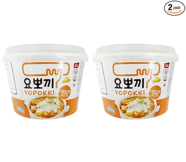 Yopokki_Cheese_Rice_Cake_Bowl_Vegetarian_Korea'S_No.1_Ready_Just_10_Minute_And_And_180_Gm_Each_Pack_Of_2